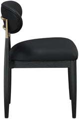 Riccio - Dining Side Chair (Set of 2) - Black And Gold Frame