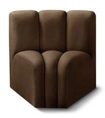 Arc - Velvet Curved Corner Chair