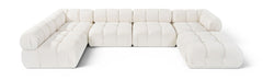 Orin - 6 Piece Modular Sectional (3 Modular Chairs, 2 Corner Chairs & Ottoman)
