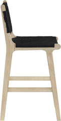 Entwine - Vegan Leather Upholstered Counter Stool - Painted Natural