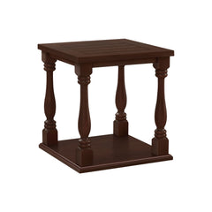 Accent Table, 2 Tier, Square, Traditional - Espresso