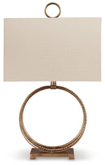 Mahala - Metal Table Lamp - Antique Gold Finish