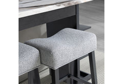 D3232 - 3 Piece Living Room Set (Console Sofa Table & 2 Stools) - Light Gray