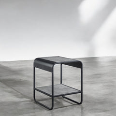 Raziela - End Table With Storage - Black / Gray
