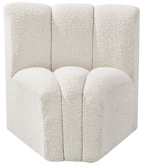 Arc - Boucle Fabric Curved Corner Chair