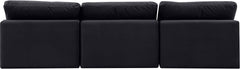 Comfy - Velvet Modular Armless Sofa 3 Seats