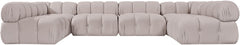 Orin - U-Shaped Velvet 6 Piece Modular Sectional
