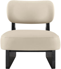 Vetra - Vegan Leather Upholstered Accent Chair With Black Base