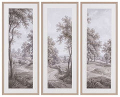 Dixonburg - Wall Art Set (Set of 3) - Taupe / Gray