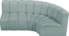 Arc - Faux Leather 3 Piece Sofa