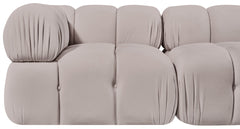 Orin - Velvet Performance Fabric Upholstered 2 Piece Modular Sofa (2 Corner Chairs)