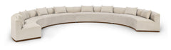 Avanti - Chenille Fabric Upholstered 4 Piece Modular Sectional