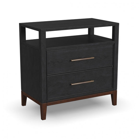 Waterfall - Nightstand - Black