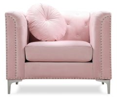 Contemporary Sloped Arm Chair