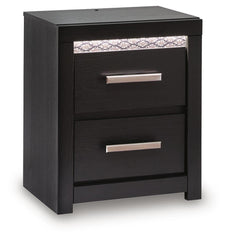 Shoralli - Two Drawer Night Stand - Black