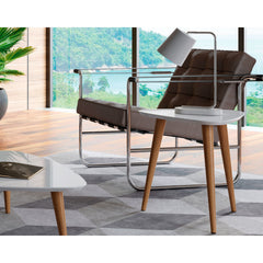 Utopia - Triangle End Table - White