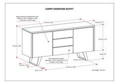 Lowry - Sideboard Buffet - Light Brown