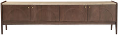 Veya - 71" Genuine Marble And Mango Wood Media Console