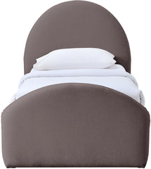 Andaz - Chenille Fabric Upholstered Trundle Bed