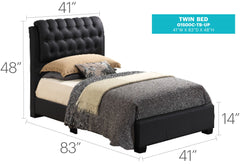 Tufted Upholstered Bed