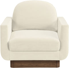 Diviento - Velvet Performance Fabric Upholstered Accent Chair