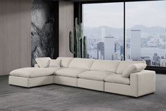 Comfy - 5 Piece Linen Modular Sectional With Chaise