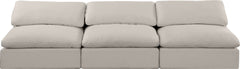 Comfy - Linen Modular Armless Sofa 3 Seats