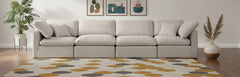 Indulge - Linen 4 Seat Modular Sofa