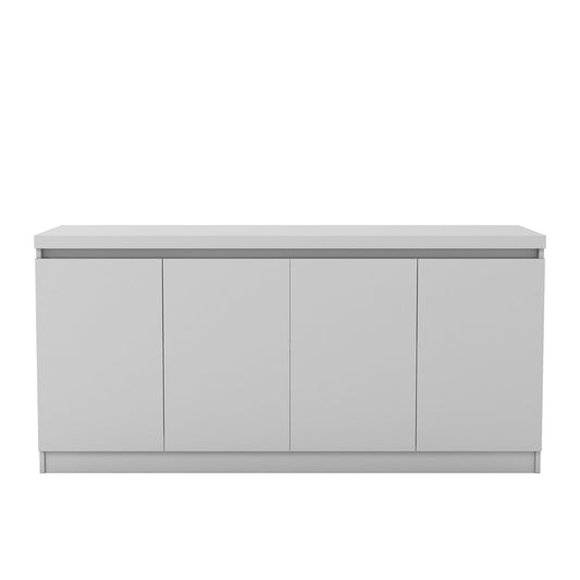 Viennese - Sideboard With Concealed Storage, Dining Room Cabinet - White