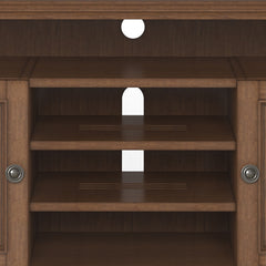 Amherst - TV Media Stand - Rustic Natural Aged Brown