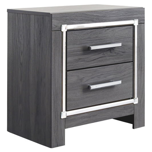 Lodanna - Two Drawer Night Stand - Gray