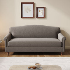 Loveseat Sofa, 2 Seater Couch With Rolled Arms