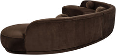 Avra - 177.5" Velvet Performance Fabric Upholstered Sectional