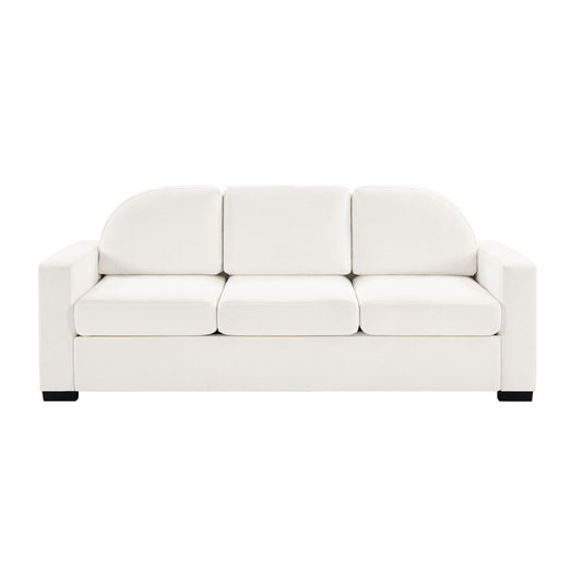 Modern 3 Seater Sofa With Curved Backrest