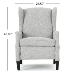 Westeros Wing Back Fabric Upholstered Recliner