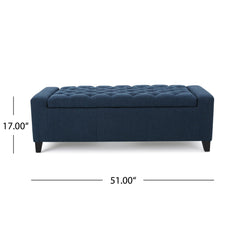 Guernsey - Ottoman Storage With Tufted Top