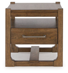 Cabalynn - Square End Table - Light Brown