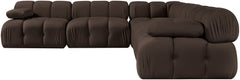 Orin - Velvet Fabric 5 Piece Modular Sectional
