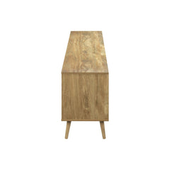 TV Stand Console With Storage Drawers And Cabinets - Walnut