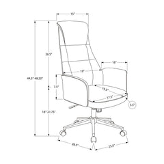 Office Chair With Adjustable Height - Black