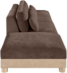 Turin - Chenille Fabric Upholstered Modular Sectional - Brown