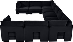 Hammond - Velvet Performance Fabric Upholstered 9 Piece Sectional
