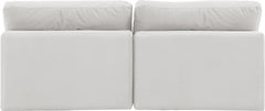 Comfy - Velvet Modular Armless Sofa 2 Seats