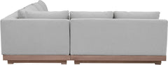 Solace - Olefin Performance Fabric 3 Piece Outdoor Patio Modular Sectional (Sofa, Loveseat & Corner Chair)