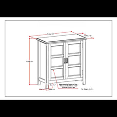 Burlington - Handcrafted Low Storage Cabinet