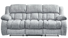 U250 - 3 Piece Living Room Set (Reclining Sofa / Console Reclining Loveseat & Glider Recliner) - Gray