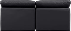 Indulge - Faux Leather 2 Seat Modular Armless Sofa