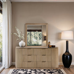 Astrid - Solid Wood And Oak Veneer Mirror