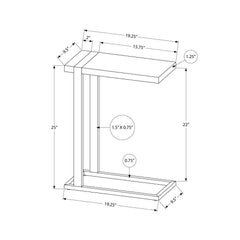 Accent Table, C - Shaped, Contemporary & Modern Stylish Design