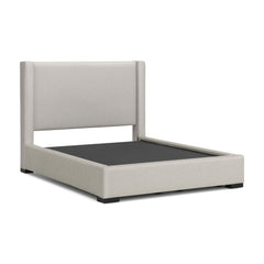 Brozmont - Queen Upholstered Storage Bed - Oatmeal